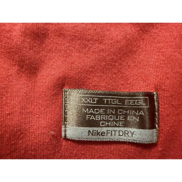 Tiger Woods Collection‎ Nike Shirt Golf Red Collar  XXLT - Picture 5 of 12